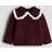 H&M Baby Peter Pan-collared Jumper - Dark Red