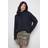 Warehouse Chunky Cable Knit Roll Neck Jumper - Black
