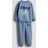 H&M 2-Delat Sweatshirtset - Blå/Bluey