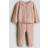 H&M Baby Cotton Knit Set - Ljus Dimrosa
