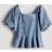 H&M Peplumblus Med Denimlook - Flicka