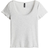 H&M Lace-Trimmed Pointelle T-shirt - Light Grey Marl
