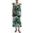 H&M Dress with Frill Trim - Navy/Paisley Pattern