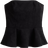 H&M Peplumtop Bandeaufacon - Sort