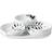 Royal Copenhagen Black Mega Grooved Servering 4stk