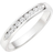 Beaverbrooks Half Eternity Ring - White Gold/Diamonds