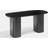 OHS Madison Ribbed Black Coffee Table 40x85cm