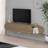 Fwstyle Wall Mounted Unit Dark Oak 1 Door Tv Stand TV Bench