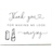 Shein 1pc Interesting Wedding Thank You Cards