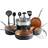 VonHaus Copper Cookware Set with lid 11 Parts