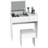 Homcom 831-193WT White Dressing Table 40x80cm 2pcs