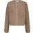 Neo Noir Limo Fluffy Knit Cardigan Stickat Dam - Beige