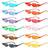 Shein Flame Rimless Party Decoration Glasses 10pcs