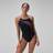 Speedo Medley Logo Medalist Swimsuit - Black Peach