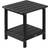 VEVOR 2-Tier HDPE Black Outdoor Side Table