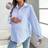 Shein Maternity Flare Sleeve Striped Nursing Blouse