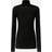 Pinko Pull Ajusté Col Montant Micro Paillettes - Noir Limousine