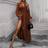 Shein Lantern Sleeve Ruched Split Thigh Dress - Maxi