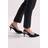 Dorothy Perkins Wide Fit Dova Slingback Kitten Heel Court Shoes - Navy