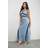 Warehouse Petite Satin Contrast Lace Midi Slip Dress - Blue