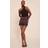 PrettyLittleThing Satin Lace Trim Mini Skirt - Dark Chocolate