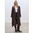 Stradivarius Long Loose-Fitting Oversize Trench Coat - Brown