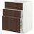 IKEA Metod Maximera Underskab T Vask 3 Fronter 2 Skuffe - Hvid/Sinarp Brun