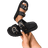 Shein Discounted Export Surplus Cool Design Fashionable Strap Buckle Casual Beach Sandals - Black