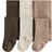 H&M Tights 3-pack - Dark Brown/Beige (1081651020)