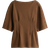 H&M Dame T-shirt Med Markeret Talje - Brun