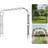 VEVOR Metal Garden Arch 94.5x126x15.8 In Trellis Arbor
