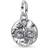 Pandora Infinity Snake Medallion Charm Sterling Silver Cubic Zirconia - Clear