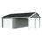 Palmako Garageport Roger 35.2 m² Lysegrå (Areal )