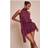PrettyLittleThing Scarf Detail Skort Playsuit - Purple
