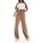 New Look Wide Leg Woven Drawstring Joggers - Tan Brown