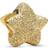 Pandora Textured Star Mini Charm 14k Gold Plating - No Color