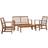 vidaXL 47283 Loungesæt, 1 borde inkl. 2 stole & 1 sofaer