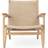 Carl Hansen & Søn CH25 Oiled Oak/Natural Lounge Chair 73cm