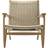Carl Hansen & Søn CH25 Oiled Oak/Natural Lounge Chair 73cm