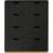Asplund Snö A Char Grey/Oak Base Chest of Drawer 90x109cm
