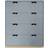 Asplund Snö A Nordic Blue/Birch Base Chest of Drawer 90x109cm