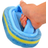 Shein Triple-thickness Design Special Fiber Brush Head With Handle Wall Porcelain Facial Sponge Cleaning Brush Blue 1 Pc