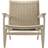 Carl Hansen & Søn CH25 Soaped Oak/Natural Lounge Chair 73cm