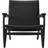 Carl Hansen & Søn CH25 Black Lacquered Oak/Black Lounge Chair 73cm
