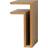 Maze Interior F Left Oak Wall Shelf 21cm