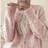 Shein Elegant Fashion Round Neck Long Sleeve Cardigan Sweater - Solid Color