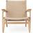 Carl Hansen & Søn CH25 Oiled Oak/Natural Lounge Chair 73cm