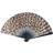 Shein Elegant Leopard Print Folding Fan