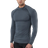 Nike Pro Dri Fit Men's Tight Fit Long Sleeve Top - Iron Grey/Black