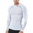 Nike Pro Dri Fit Men's Tight Fit Long Sleeve Top - White/Black